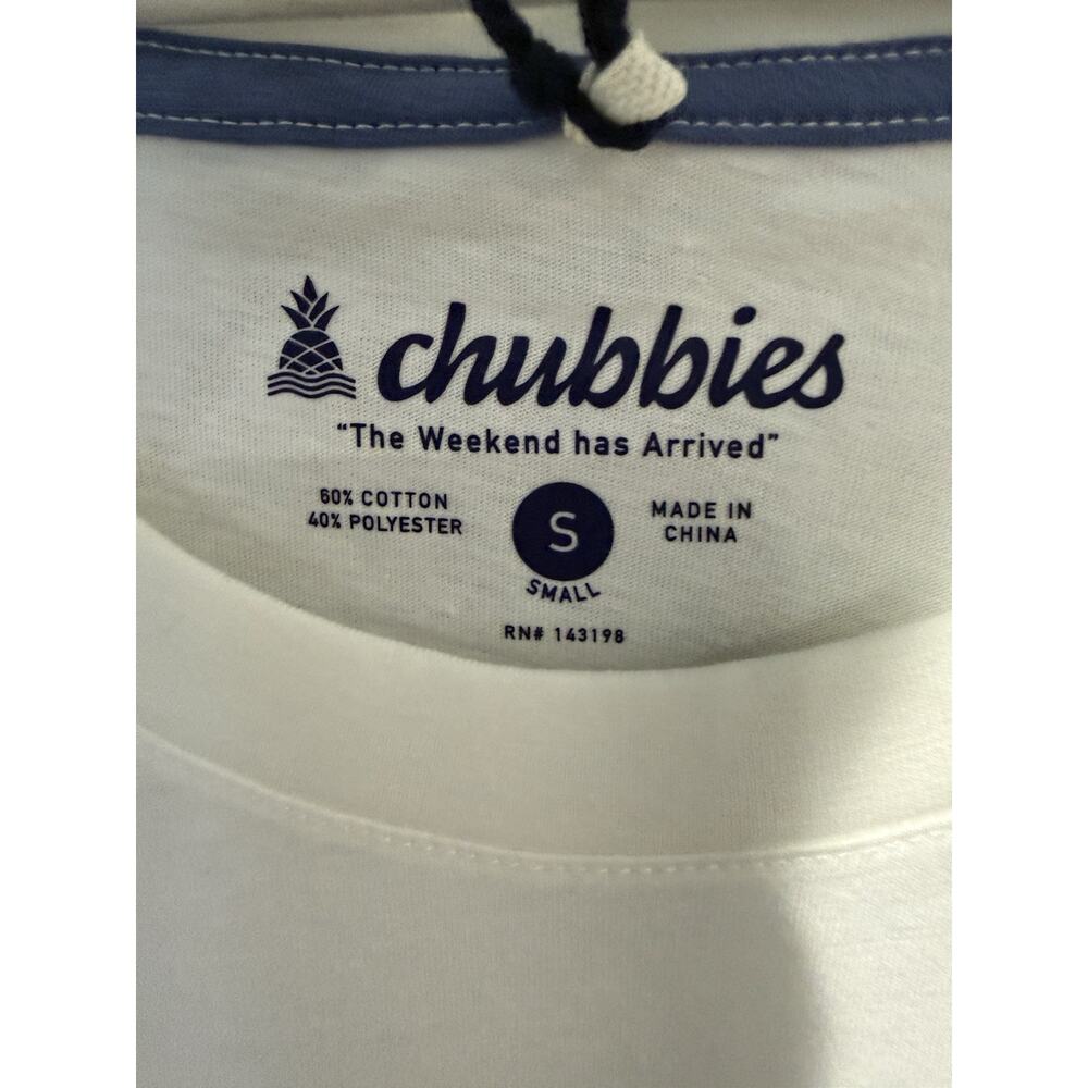 NWT Chubbies Men's Captain's License White Graphic TShirt Boat Vacation - Picture 8 of 14